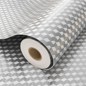 Kitchen Oil-Proof Aluminum Foil Stickers Waterproof Moisture-Proof Self-Adhesive Cabinet Refurbishment Drawer Wall Tile