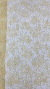 5yard soft lace fabric Leaf sequin embroidery telas para costuraEvening gownWedding dress designer fabric for sewing