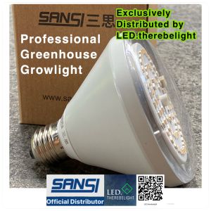 SANSI 24W HIGH POWER IP65 PROFESSIONAL GREENHOUSE SERIES WATERPROOF GROW LIGHTS FULL SPECTRUM (ULTRA EFFICIENT ENERGY SAVING) PLANT AND AQUARIUM PALUDARIUM / TERRARIUM