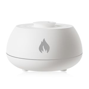 Máy khuếch tán hương liệu deqian 130ml với ngọn lửa đầy màu sắc 2 chế độ sương mù Essential Hộp đựng dầu được thêm vào bình khuếch tán hương liệu