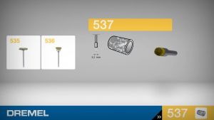 DREMEL 537 Brass Brush 3.2 mm - 3pcs/pkt