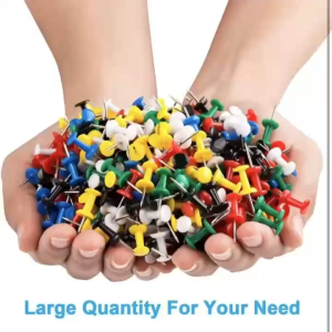 3box Push pin reusable plastic thumb tacks box creative diy photo wall fixing nails School supplies
