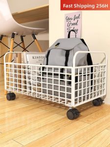 Under Desk Movable Book Storage Container