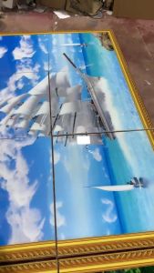 Tranh thuyền buồm 3d gạch men