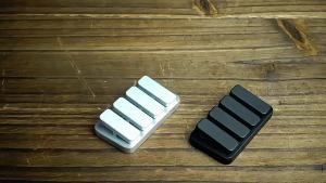 Meade | Four key Fun EDC Fidget Slider Magnetic Piano Key Rectangle Seesaw Push Card Finger Gyro Portable Stress Relief Office Desk Gift