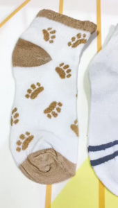 FSKS39 Kaos Kaki Wanita Motif Bear Putih Kaos Kaki Pendek Kaos Kaki Ankle Women Socks