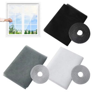 DIY Mosquito Net Self-adhesive Indoor Anti-insect Fly Screen Curtains Window Net Protections Mesh Home Textile Bed Garden