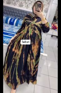GAMIS TWILL MOTIF BARU GAMIS VIRAL