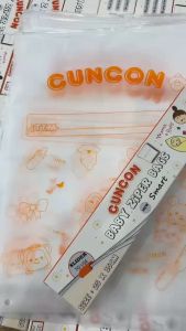 Hộp 10 cái Túi zip đựng đồ đi sinh an toàn cho bé sơ sinh - Túi Zip lụa mờ khoá kéo đa năng CUNCON - Làm từ chất dẻo an toàn không chứa BPA gây hại