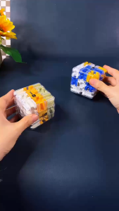 Rubik 3D Mê Cung Bi Trong Suốt 6 Mặt Rubic Maze Transparent Đồ Chơi Trí Tuệ Trẻ Em Phát Triển Tư Duy