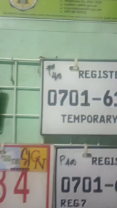 Temporary Plate for Car and Motorcycle. LTO Prescribed. Check Description for Details.