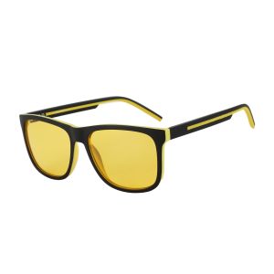 ZENOTTIC UV400 Protection Night Vision Goggles Mens Polarized Sunglasses Lightweight TR90 Frame Square Men Sunscreen Sunglasses