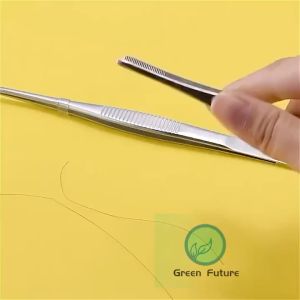 17.5CM Stainless Steel Multipurpose Tweezer Steel Slip Curve 弯头不锈钢镊子 tools garden tools 304 不锈钢 高品质 镊子 Stainless Steel