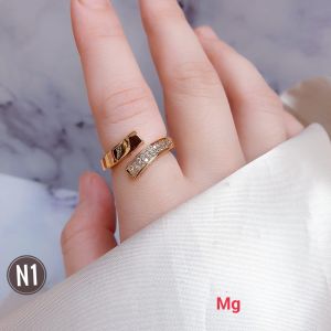 RinaXp- Cincin Silang Xuping Terbaru Polos Permata Zircon Tanam Cincin Gold dan Silver