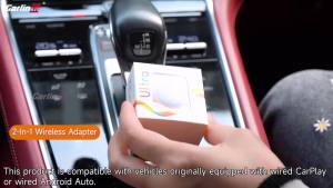 CarlinKit | Carlinkit Mini Ultra 2in1 Wired To Wireless Carplay Android Auto For Oem Car Plug And Play 5GHZ Wifi Type-C/USB Auto Connection