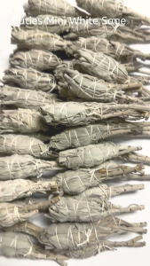 SI CUTIES MINI White Sage Bundle Perfect for traveling quick cleanse or new to smudging Approx 7-8 cm