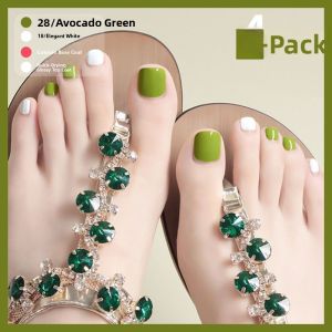CHUBEISHI | Quick-Dry Long-Lasting Avocado Green and Red Nail Polish for Nails and Toes