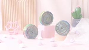 1roll Rainbow Gift Wrapping Ribbon Organza Ribbon Transparent Ribbon for Large Gift WrappingWedding Decorations Christmas Decor