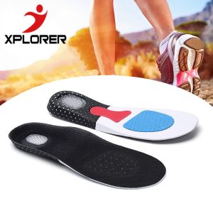 Sport Shoe insoles Pad for Men Women Soft Silica Gel Flat Feet Arch Support Running Shock Sweat-absoption Sneaker Replacement Foot Protection