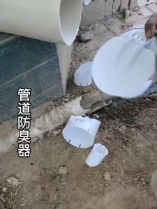 50-160mm PVC Drainage Pipe Anti Odor Roof Cover Anti Insect Rat Sewer Blocking Valve with Metal Hoop