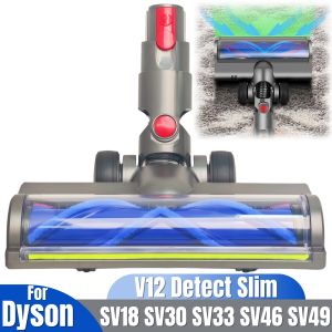 SV18 SV30 For Dyson V12 Detect Slim Vacuum Attachment Brush Head Replacement Part Head Quick Release Hard Floor LED Green Light