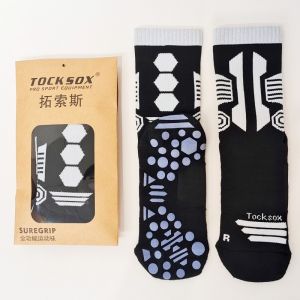 Tocksox Professional Football Socks Mid-Calf Training Anti-Slip Thin Competition Wear Resistant Breathable Sure Grip