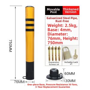 Anti-Collision Parking Space Lock Column Ground Anchor Deterrent Parking Spot Occupancy Car Parking Barrier Wheel Chock