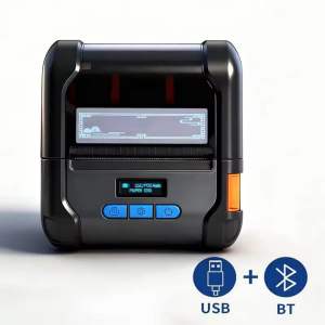 Soonpos 3 Inch Hybrid Bluetooth Barcode Label Printer Thermal Receipt 80mm Printing Dual Mode Selection Print QR Code PDF 20-80mm Labels ESC/POSTSPLCPCL Command Compatible With Loyverse POS UTAK Food Panda Grab