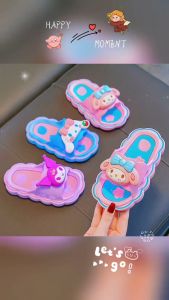 [KAKIS.ONLINE] PREMIUM QUALITY Trend Terbaru Selipar Kanak Kanak Kids Adult Kuromi Wave Slipper Indoor Outdoor