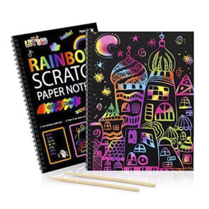 Childrens DIY Drawing Toys 16*23cm Magic Scratch Art Crafts Scraping Paintings Paper Childrens Scratching Paper Kids Gifts