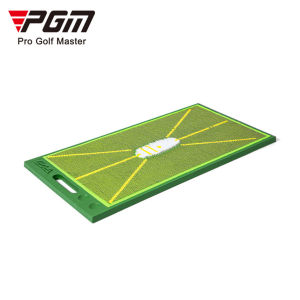 PGM | PGM DJD044 Golf Impact Mat Swing Path Detection Practice Hitting Mat with Carry Handle Ball Holders TPE Base