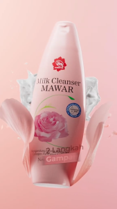 Viva Milk Cleanser Mawar dengan VIT E Collagen & Panthenol (Tersedia 2 Ukuran 100ml & 200ml)