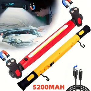 Super Bright Magnetic Work Light Built-in 5200mAh Rechargeable Battery Underhood Work Lamp Bar For Car Repair Outdoor lighting
