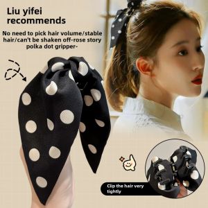Rose Story Womens Polka Dot Hair Clip Half up Bun Hair Clip Sweet Style  out Fashion Hair Accessories for Autumn