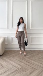 CELANA WANITA JENNIE KNIT JOGGER IMPORT -SYS CLOTHIER