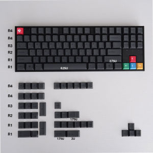 Minimalist Gray Japanese English Keycaps Cherry Profile Dye-Sub PBT Keycaps For MX Mechanical Keyboard 68 980 75 87 104 Layouts