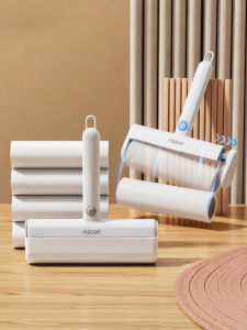 ASCOR | Dust Remover Adhesive Roller For Clothes Bed Dust Pet Hair Removal Tear-off