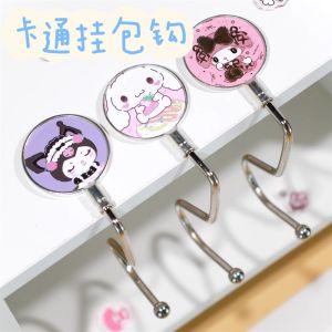 Portable Backpack Hook No Installation Required School Desk Side Mountable Anti-Slip Detachable Kawaii Dog Storage Organizer