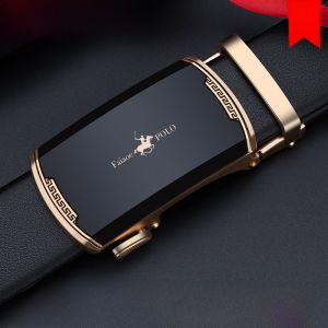 เข็มขัดหนังวัวแท้ Paul ระดับไฮเอนด์สำหรับผู้ชาย เข็มขัดหนังแท้แบบอัตโนมัติสำหรับใส่ไปทำงานและลำลอง เข็มขัดหนังวัวแท้สำหรับผู้ชาย