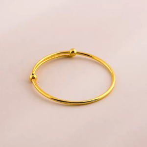 Chow Sang Sang 周生生 999.9 24K Pure Gold Chinese Gifting Collection Adjustable Bangle for Tiny Size 87765K Price-by-Weight 7.48g Gold
