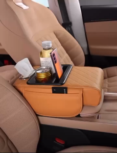 Daywalker 5-in-1 Car armrest box with cup holder+organizer storage cup holder multifunctional height increasing pad tissue box central armrest box waterproof design Automotive interior supplies