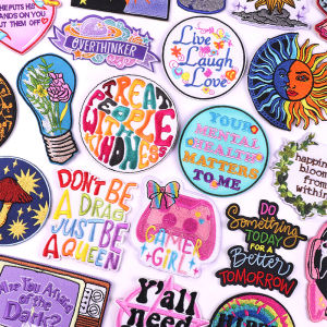 Cartoon Patch Embroidery & Letter Patches: DIY Clothing Decorations