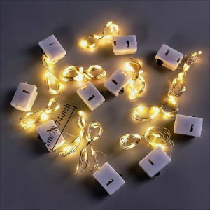 50/20/10 PCS LED Fairy Lights 3AA Battery Operated Copper Wire Light Garland For Christmas Wedding Party Decoration String Light