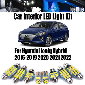 10Pcs For Hyundai Ioniq Hybrid 2016-2020 2021 2022 LED Reading Bulb Interior Dome License Plate Light Kit Canbus Car Accessories