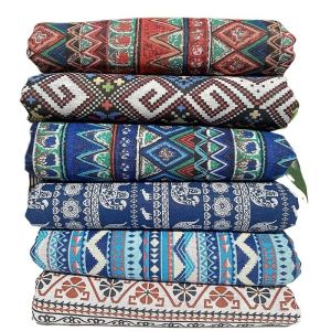 ผ้าปูโต๊ะผสมผ้าลินินผ้าฝ้ายโบฮีเมียนสําหรับรับประทานอาหารและม่านหน้าต่างสไตล์จีนวินเทจที่ง่ายที่สุดสําหรับการจับคู่รูปแบบ