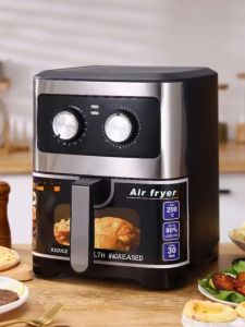 Dong Ying Ying Hua Visualขนาดใหญ่ความจุAir Fryer 10.5L Commercial Homeใช้หน้าจอสัมผัสNon-Stick Linerความร้อนด้านบน