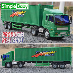 42 cm Container Vehicle Toy For Kids Transport Truck Toy Model Pull Back Car Gift For Boys Birthday