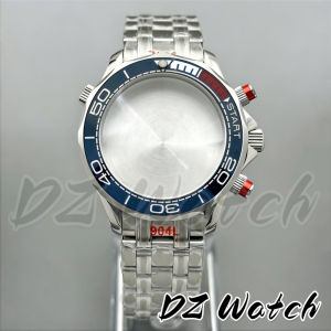 VK63 Multifunctional Quartz Chronograph Watch Case 41mm Sapphire Glass Case Folding Buckle Strap Suitable For VK63 VK64 Movement