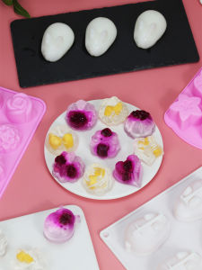 High Temperature Resistant Silicone Baking Mold Cat Paw Rabbit Shape Chocolate Pudding White Jelly Dessert Kitchen Cooking Tools