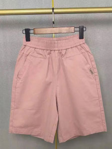 ล้าง ผ้าฝ้าย สไตล์สปอร์ต ผู้หญิง กางเกงขาสั้น ฤดูร้อน ใหม่ หลวม แฟชั่นตรงห้าจุด ลำลอง สูง เอว หลากหลาย กางเกงใส่สบาย